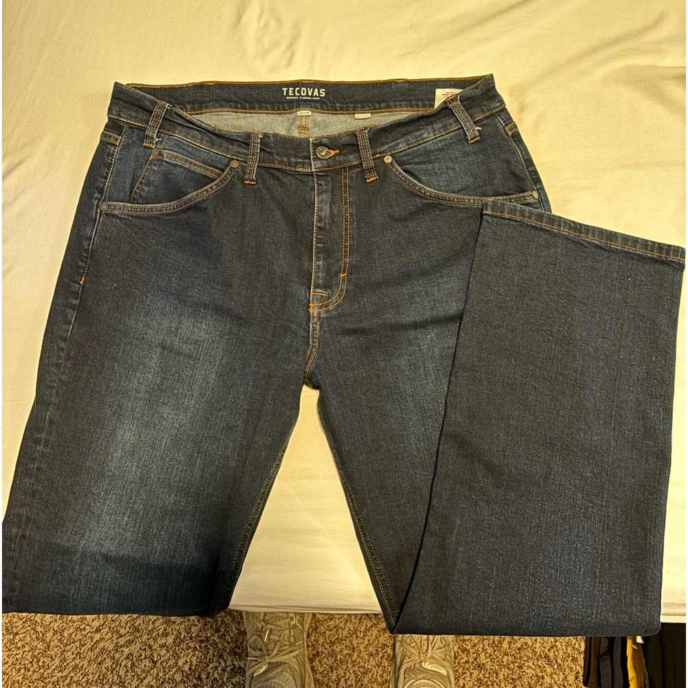 TECOVAS 36x30 RELAXED FIT MENS JEANS